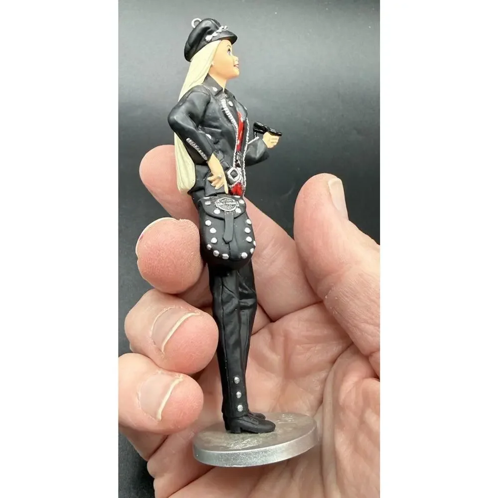 2000 Hallmark Ornament Harley Davidson Barbie No Box Rare EUC -LO17